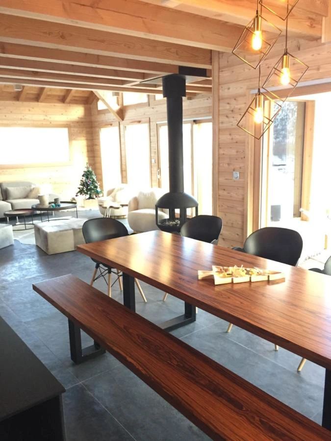 Chalet Naïga — Montgenèvre — mobilier sur mesure HCI, photo 3