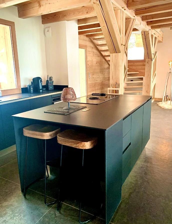 Chalet Naïga — Montgenèvre — mobilier sur mesure HCI, photo 4