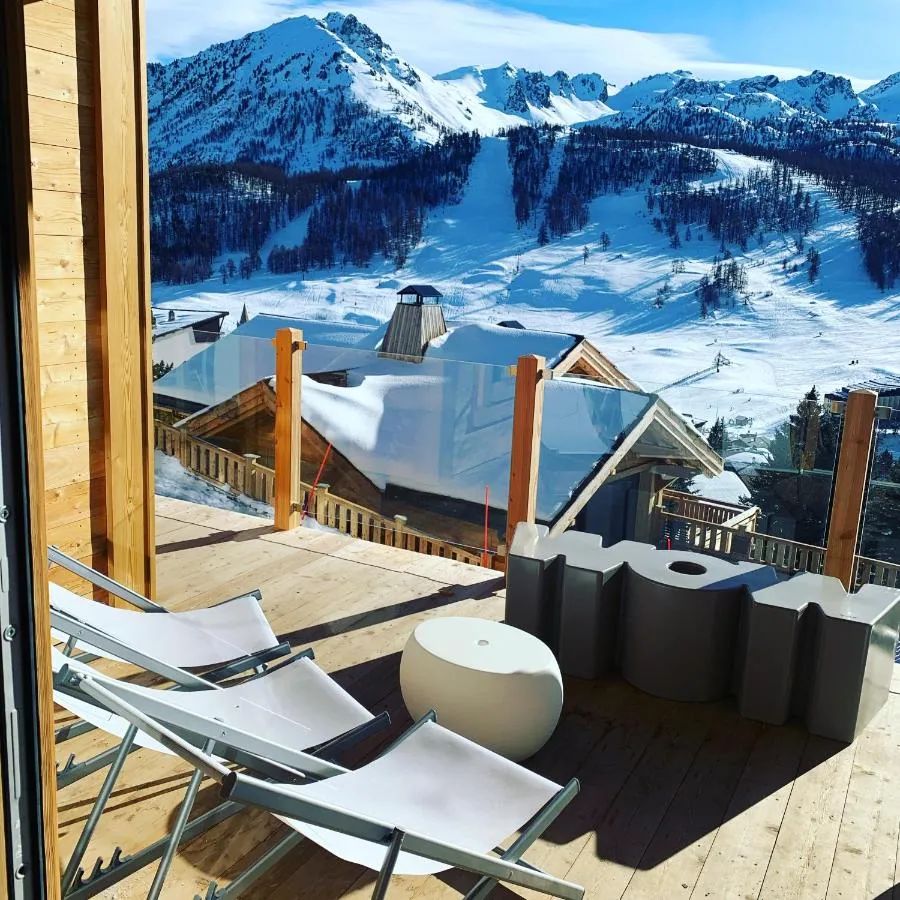 Chalet Naïga — Montgenèvre — mobilier sur mesure HCI, photo 8