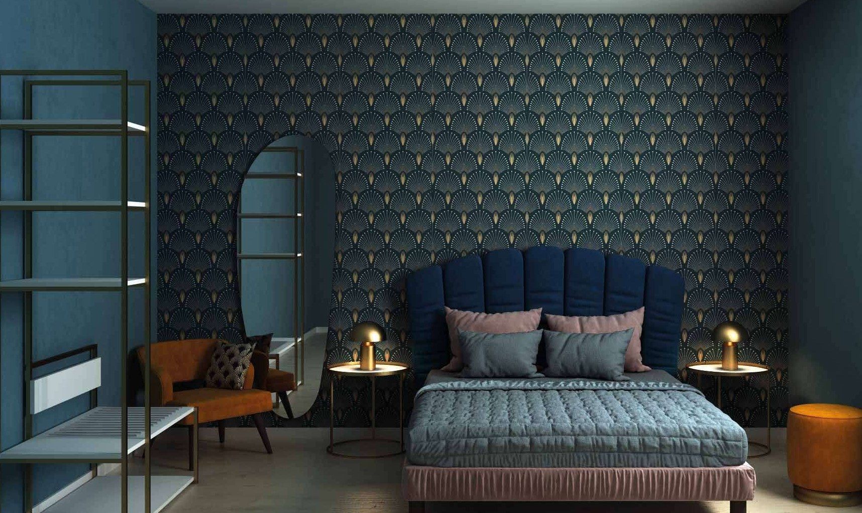 Chambre d’hôtel collection Art-Déco — mobilier hôtelier sur mesure, style esprit art déco