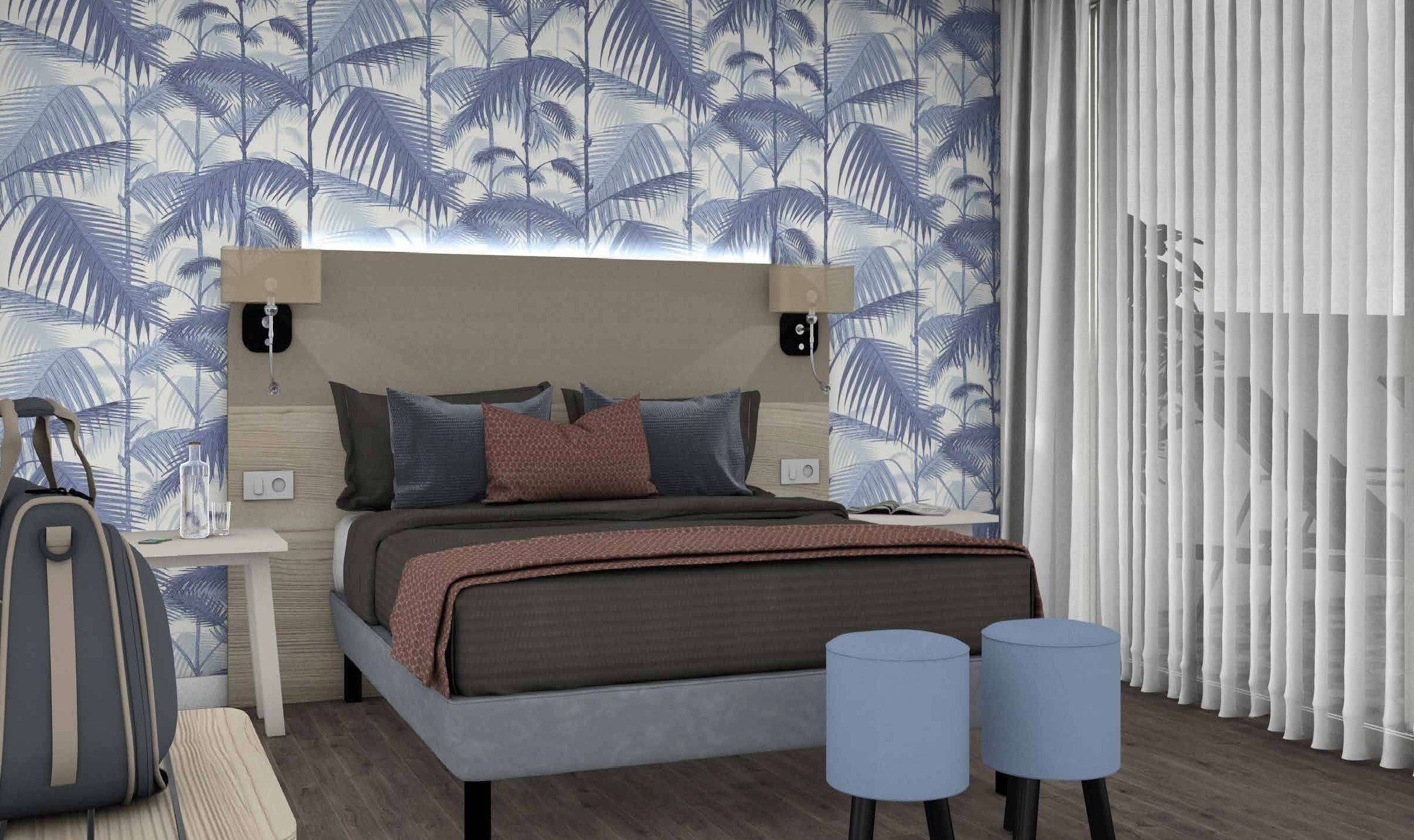 Chambre d’hôtel collection Premium — mobilier hôtelier sur mesure, style tropical chic